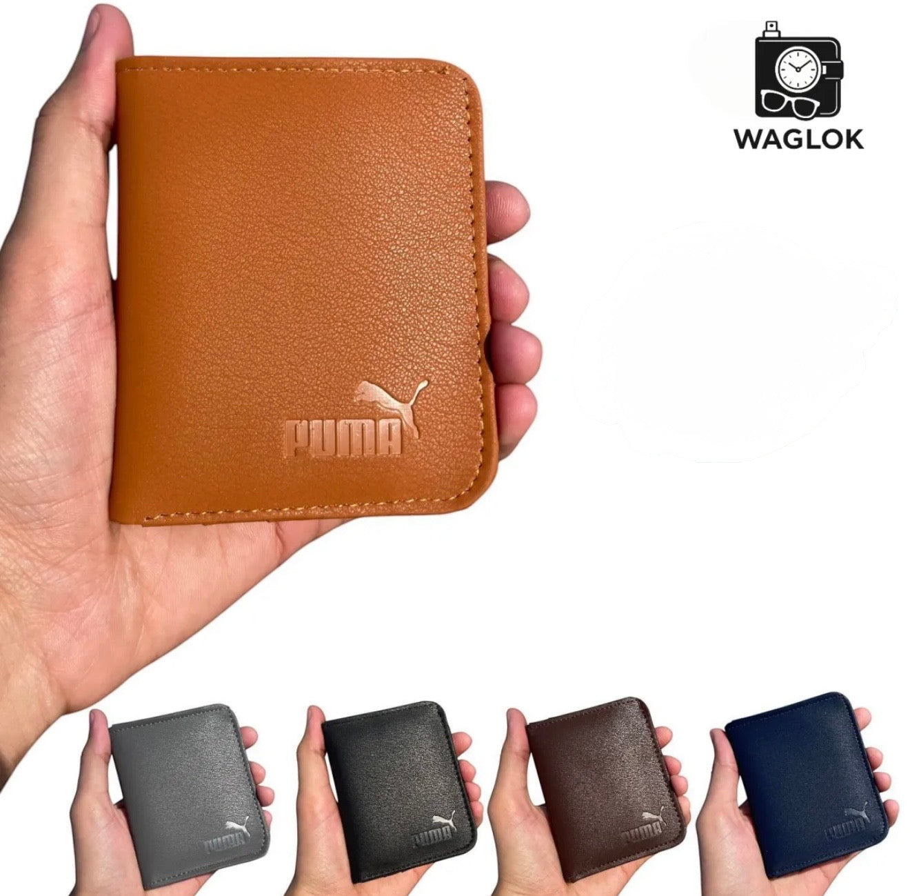 Fashion Slim Wallet, Puma Soft Leather Card Holder, Best Quality Purse For Cash & Cards